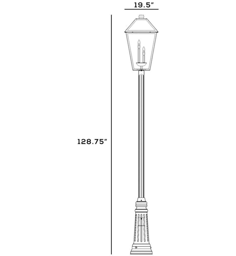 Talbot 128.75" Outdoor Post Light