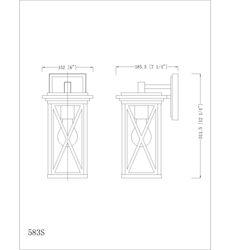 Brookside 12.25" Outdoor Wall Sconce