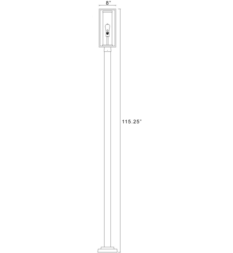 Dunbroch 114.25" Outdoor Post Light
