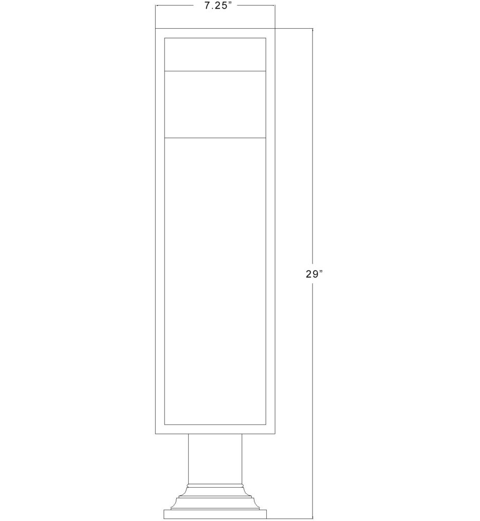 Barwick 29" Outdoor Pier Mount