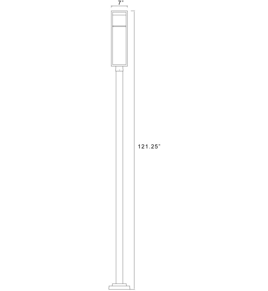 Barwick 119.75" Outdoor Post Light
