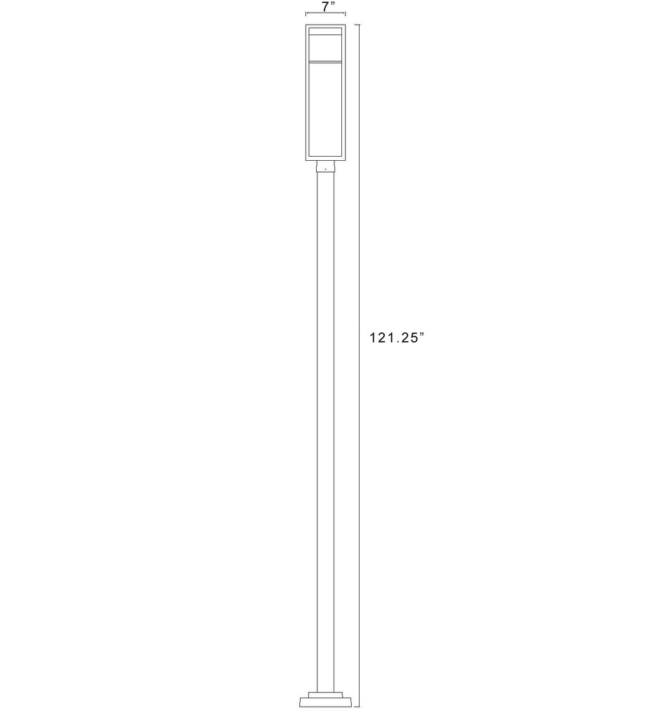 Barwick 113.75" Outdoor Post Light