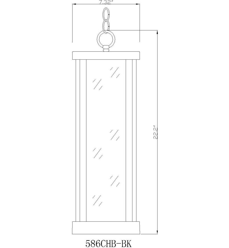 Glenwood 7.5" Outdoor Pendant