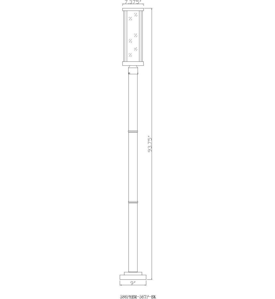 Glenwood 93.75" Outdoor Post Light