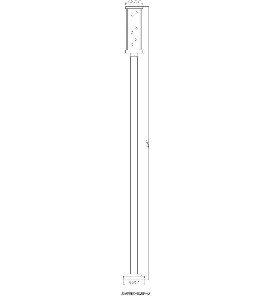 Glenwood 114" Outdoor Post Light