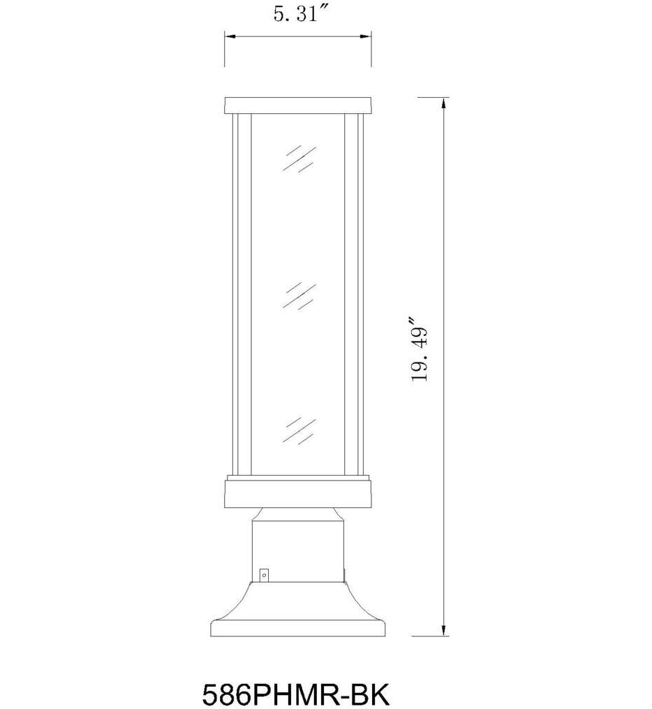 Glenwood 16" Outdoor Pier Mount