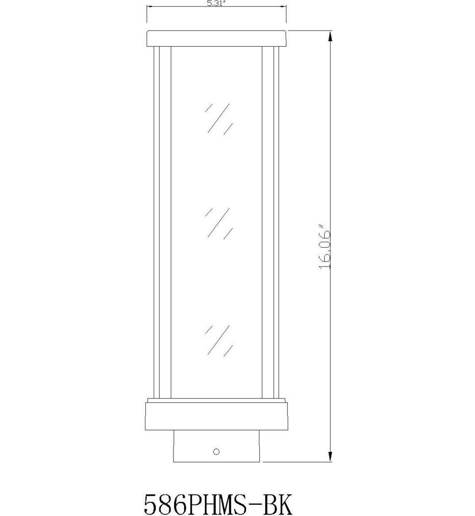 Glenwood 15" Outdoor Post Mount