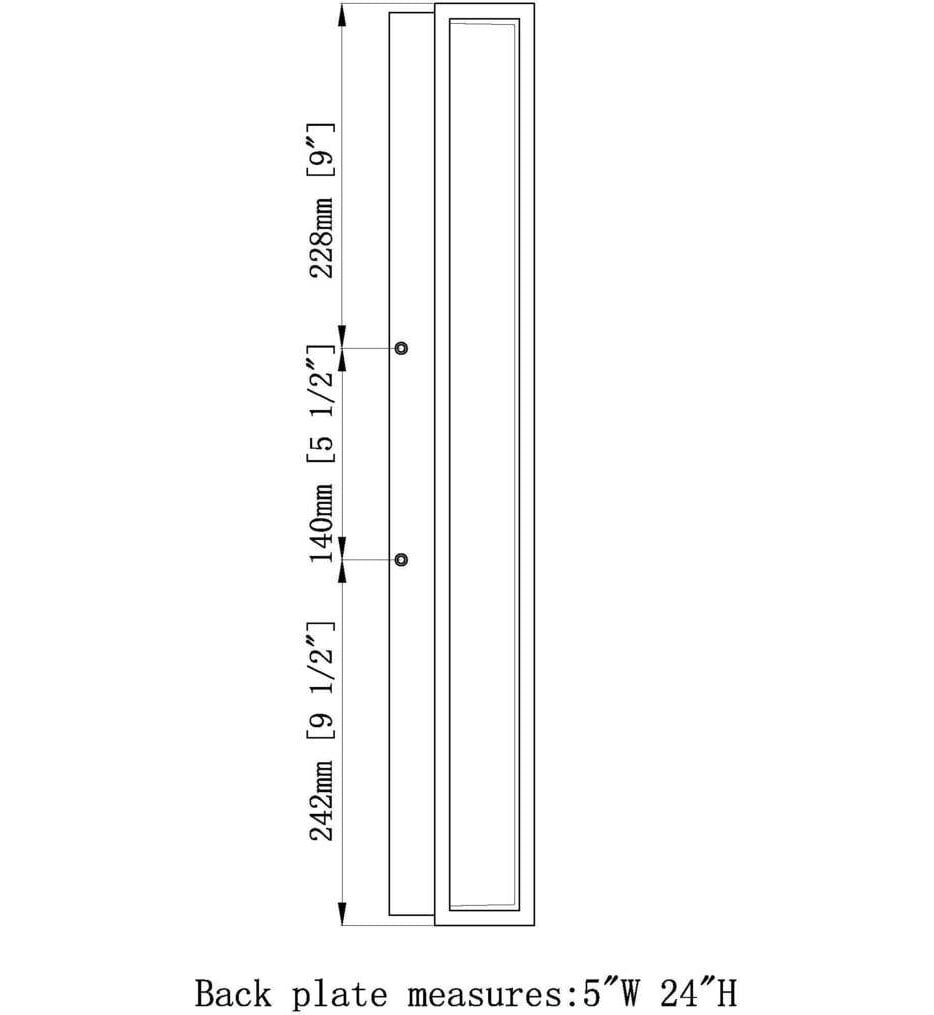 Baden 24" Outdoor Wall Sconce