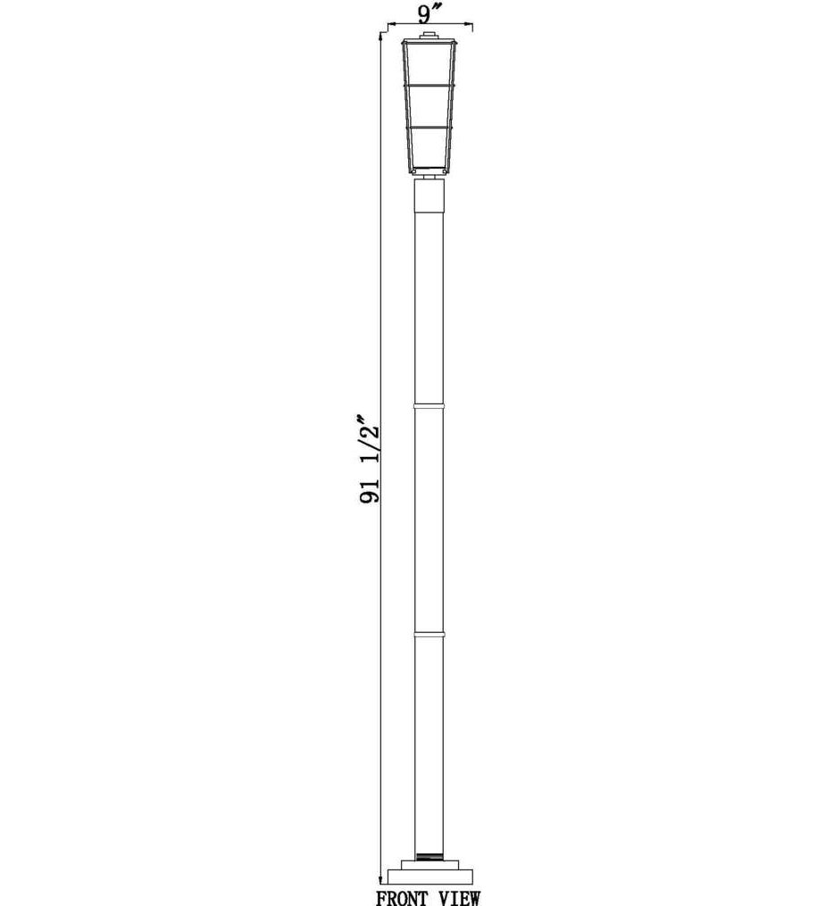 Helix 93" Outdoor Post Light