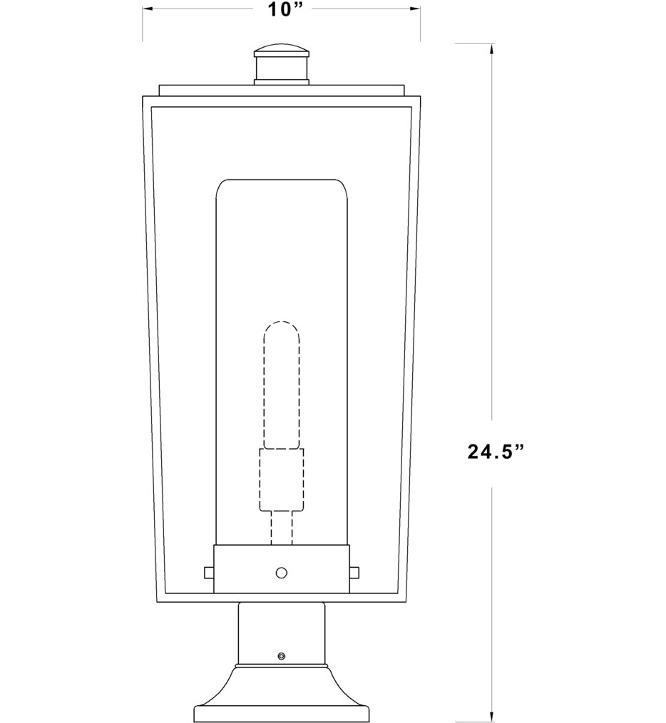Sheridan 24.5" Outdoor Pier Mount