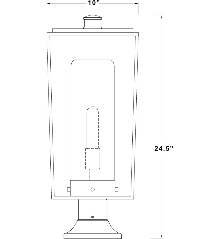 Sheridan 24.5" Outdoor Pier Mount