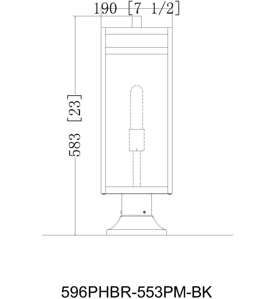 Nuri 23.5" Outdoor Pier Mount