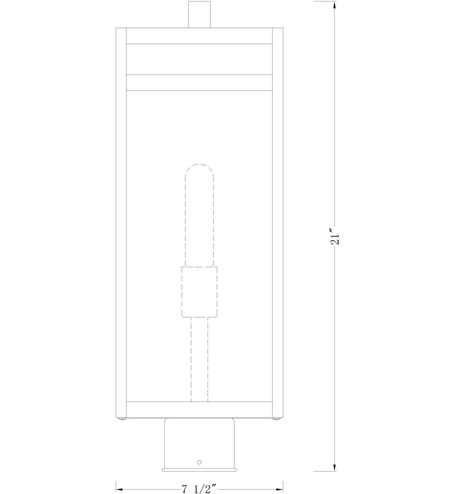 Nuri 21.5" Outdoor Post Mount