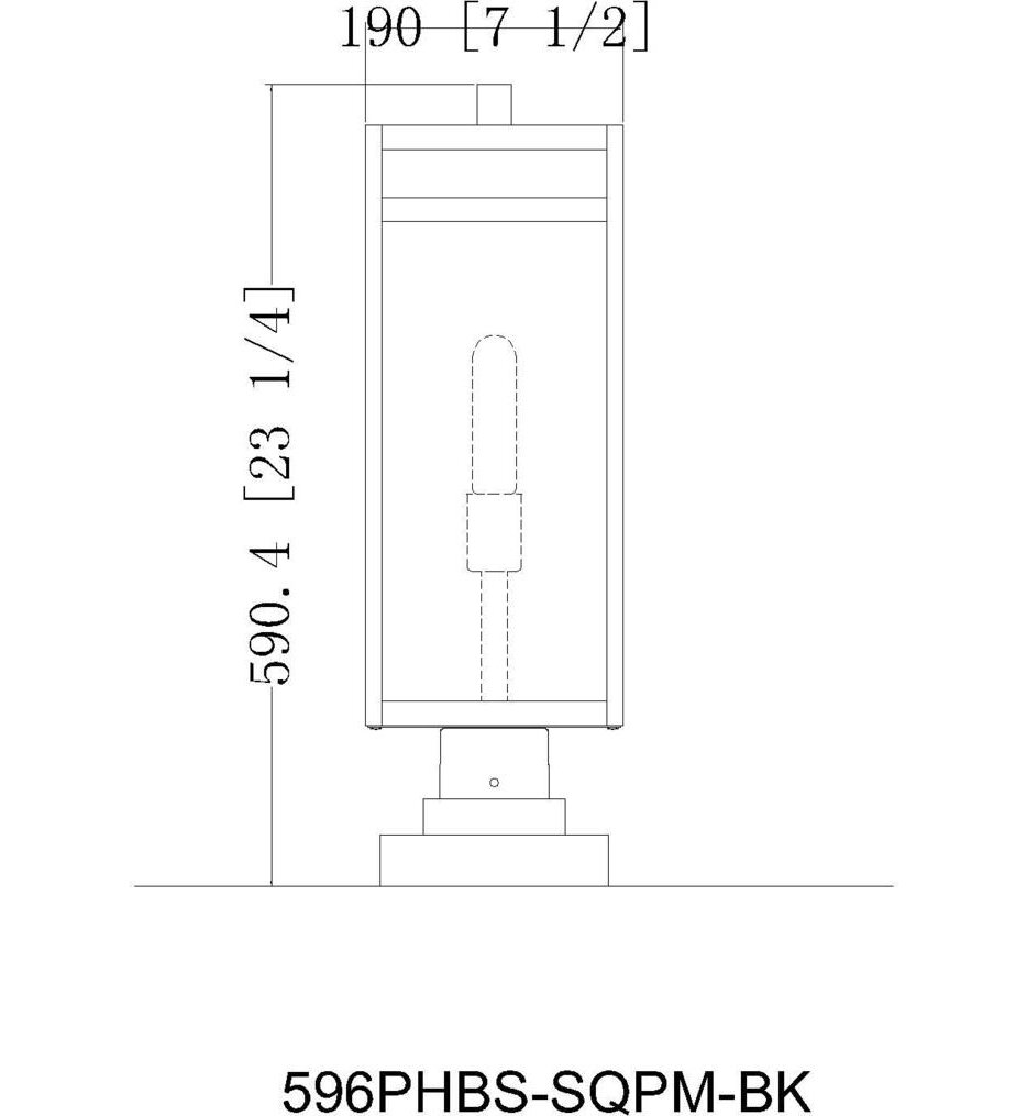 Nuri 23" Outdoor Pier Mount