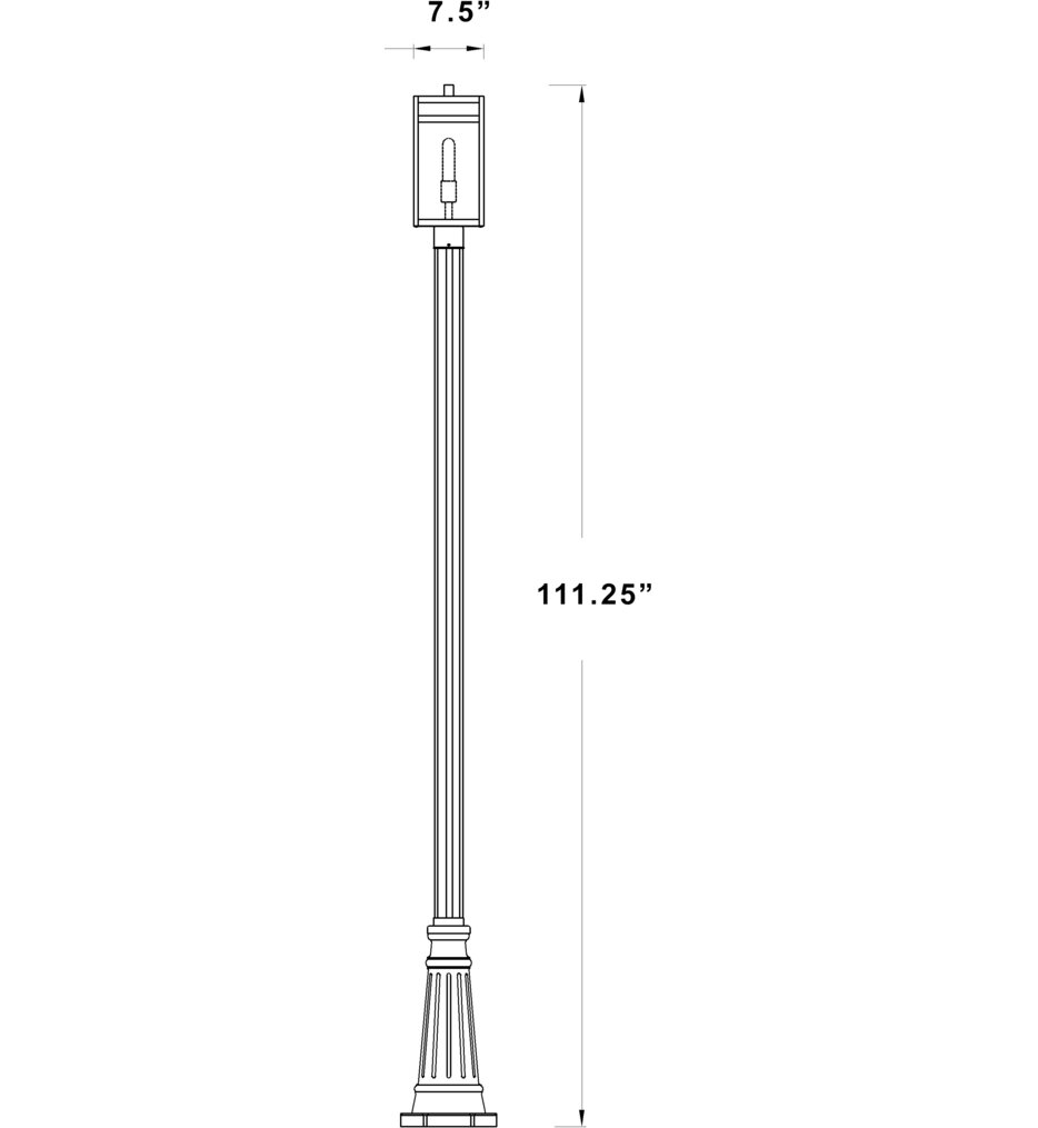 Nuri 111.75" Outdoor Post Light