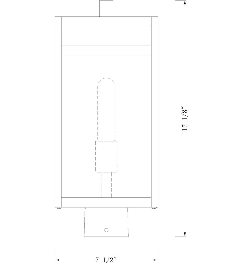 Nuri 17.5" Outdoor Post Mount