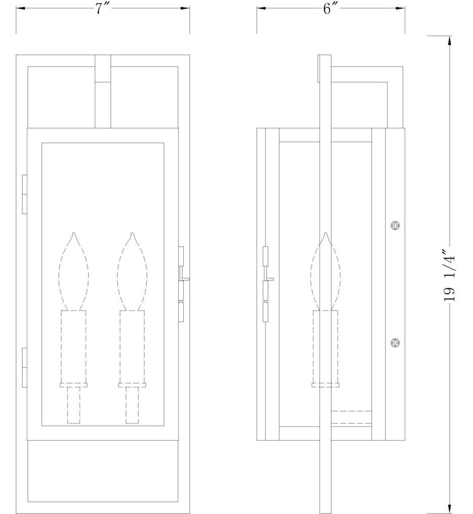 Lucian 18.5" Outdoor Wall Sconce