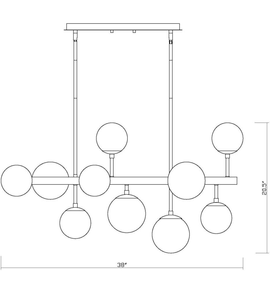 Midnetic 38.25" Chandelier