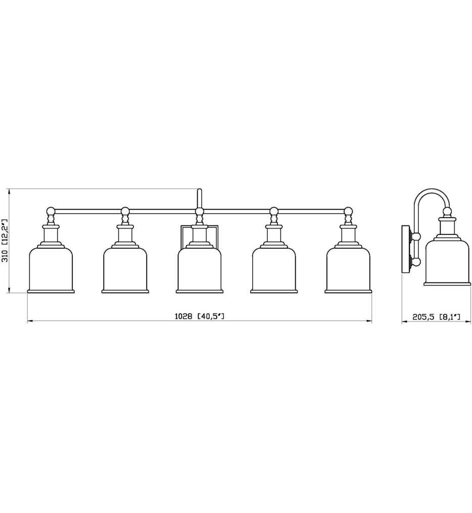 Bryant 40.5" Bath Vanity Light