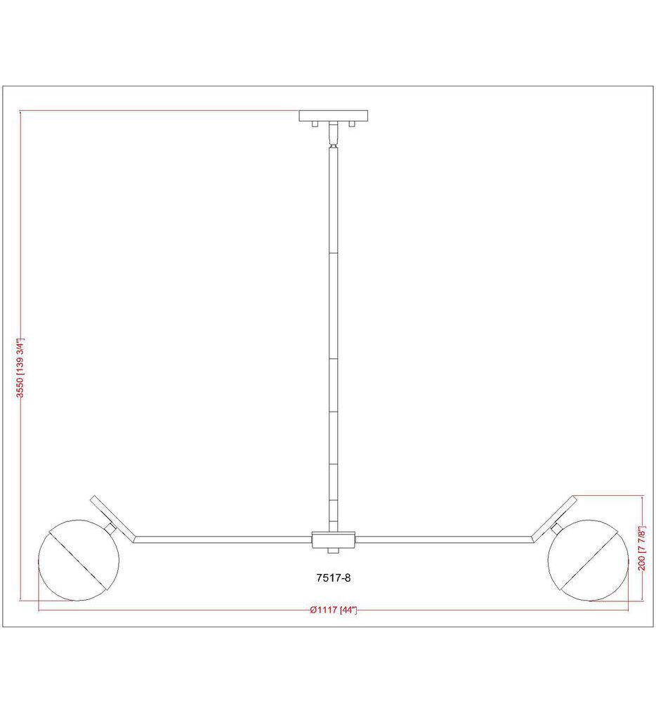 Realm Sphere 44" Chandelier