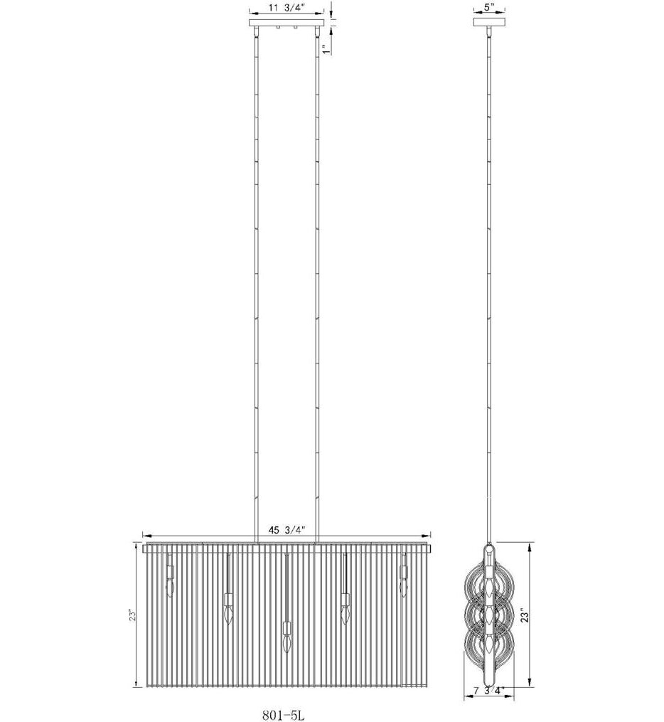 Contour 45.75" Chandelier