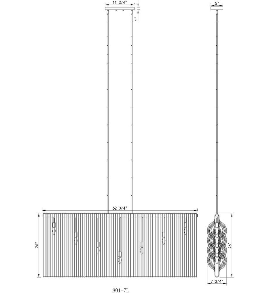Contour 62.75" Chandelier