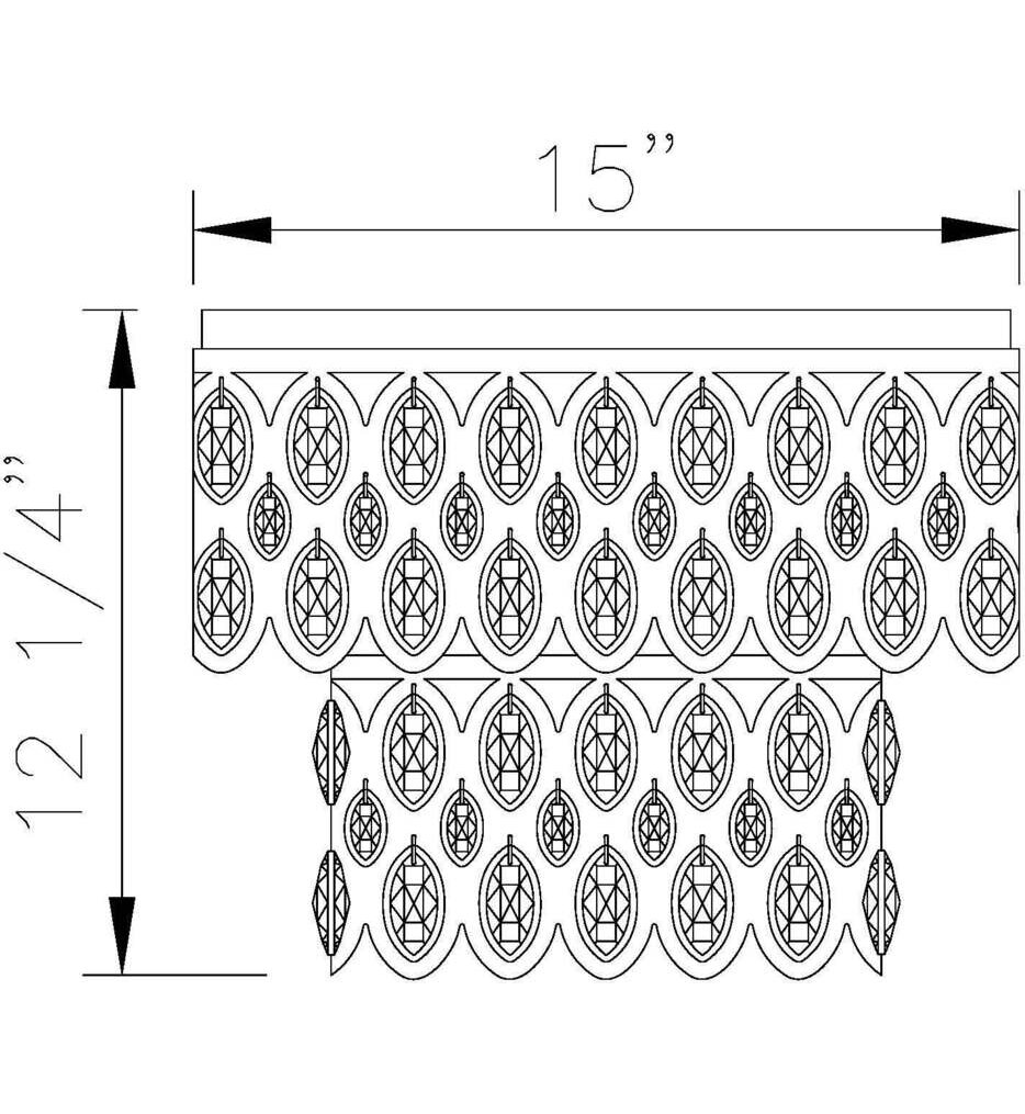 Dealey 15" Flush Mount
