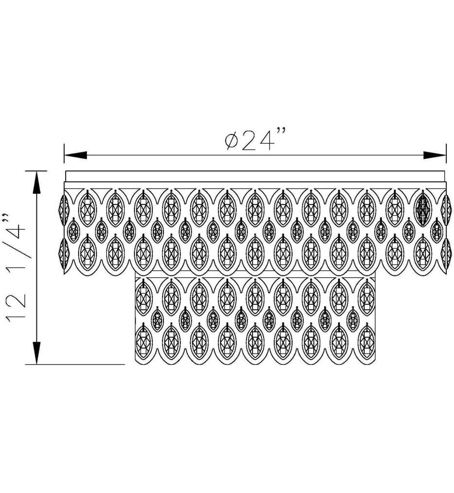 Dealey 24" Flush Mount