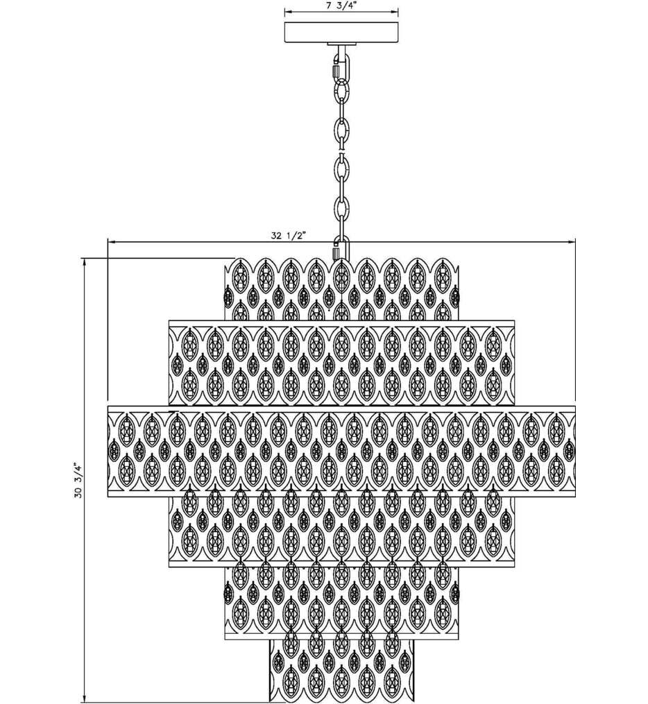 Dealey 32" Chandelier