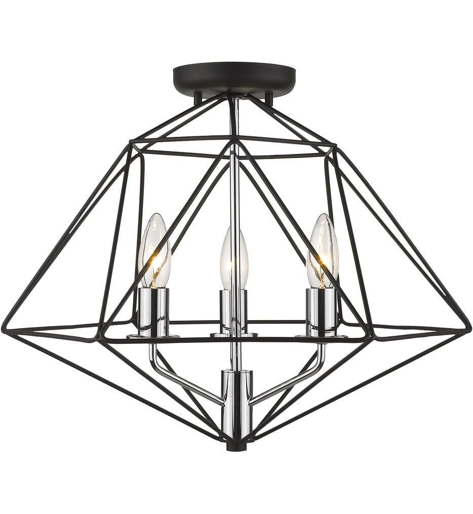 Geo 18" Semi-Flush Mount