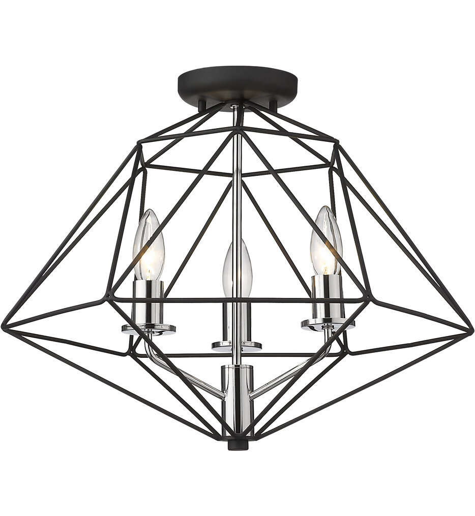 Geo 18" Semi-Flush Mount