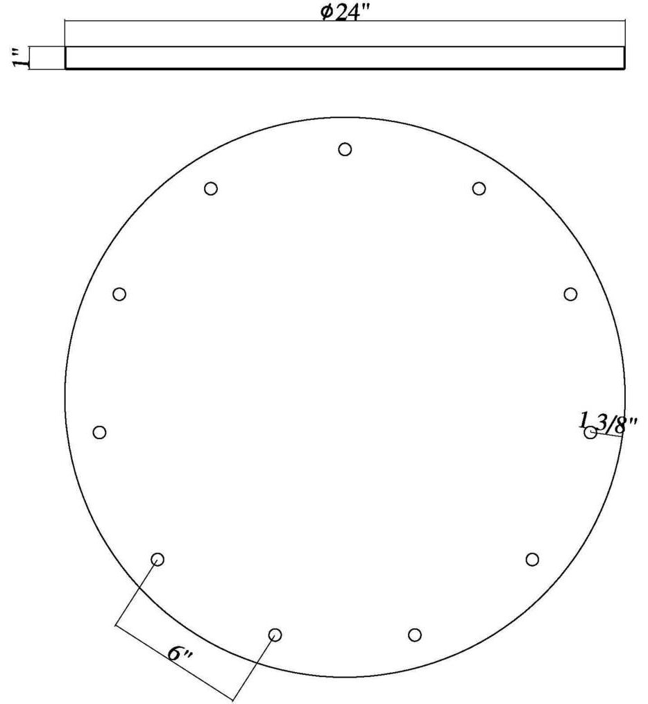 Multi Point Canopy 24" Multi Point Canopy