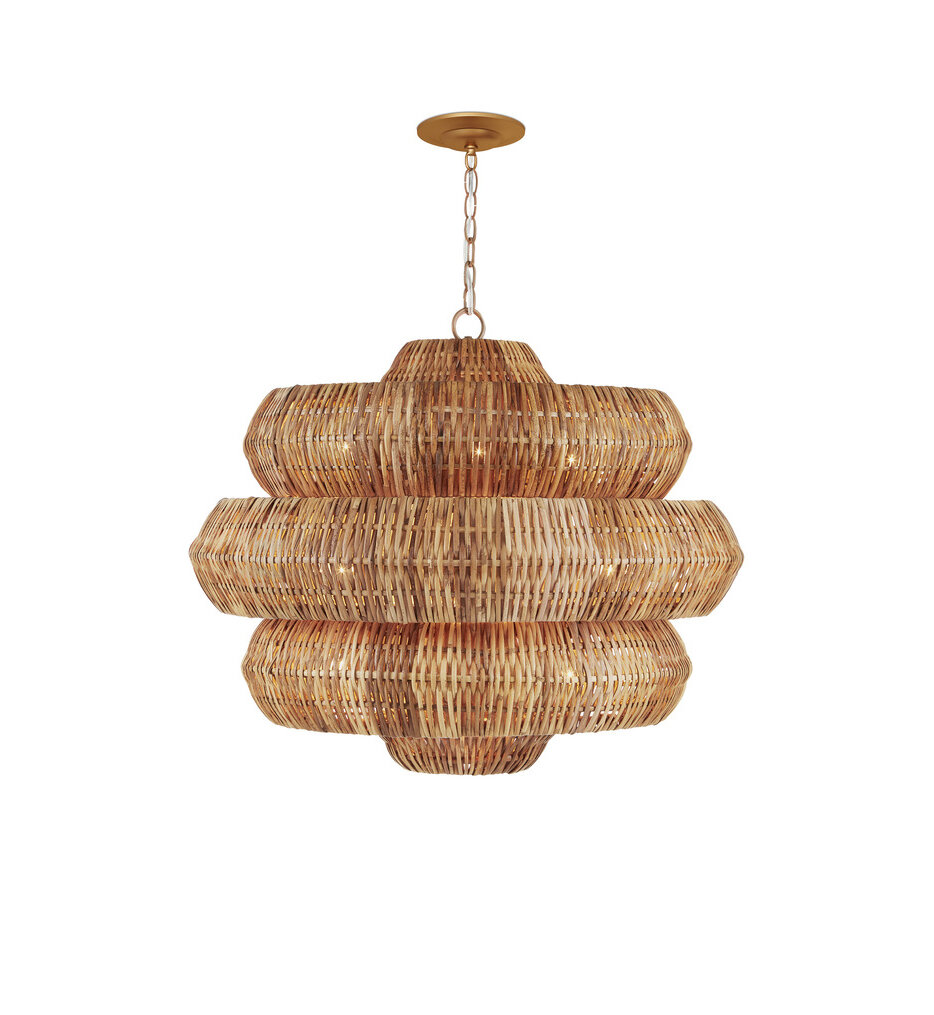 Currey & Company - 9859 - Antibes 30" Chandelier