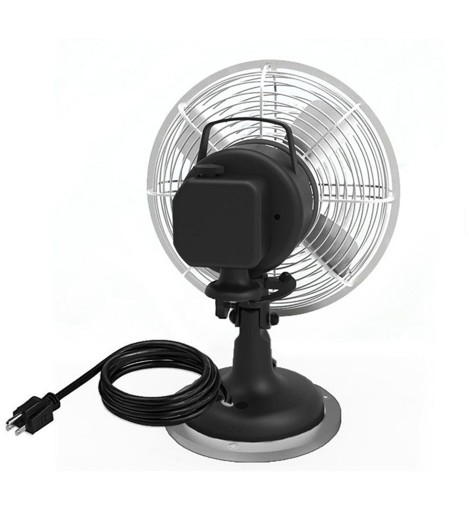 Modern Forms FT-1820-8-BK Oscillating Desk Fan - Thumbnail 3