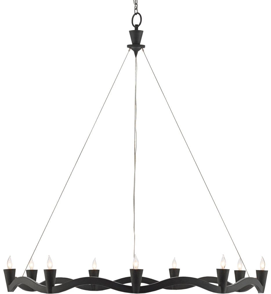 Currey & Company - Serpentina 37" Chandelier