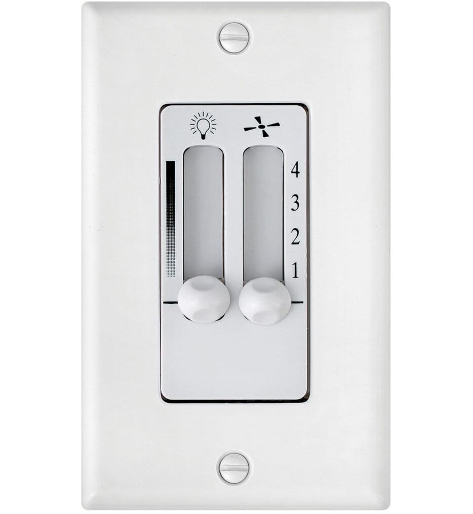Hinkley Lighting - 980008FWH - Wall Contol 4 Speed Dual Slide