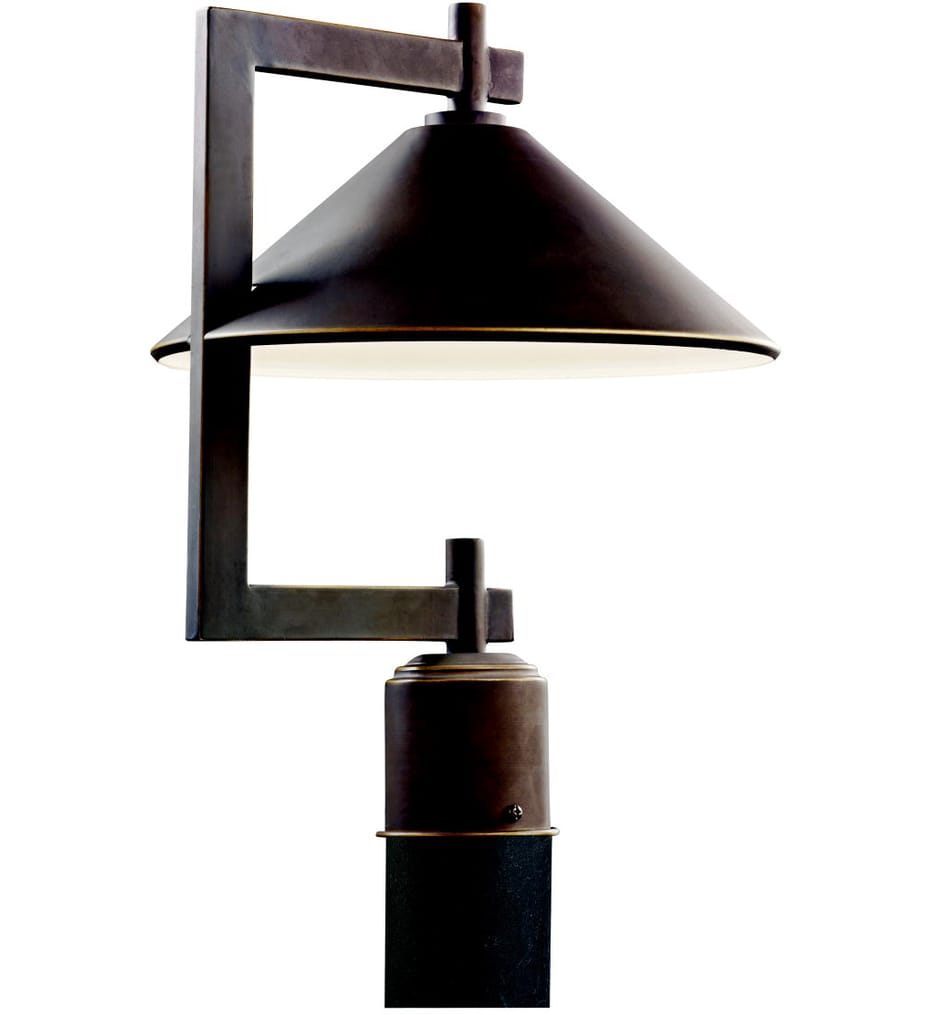 Kichler - 49063OZ - Ripley 12" 1 Light Outdoor Post Lantern