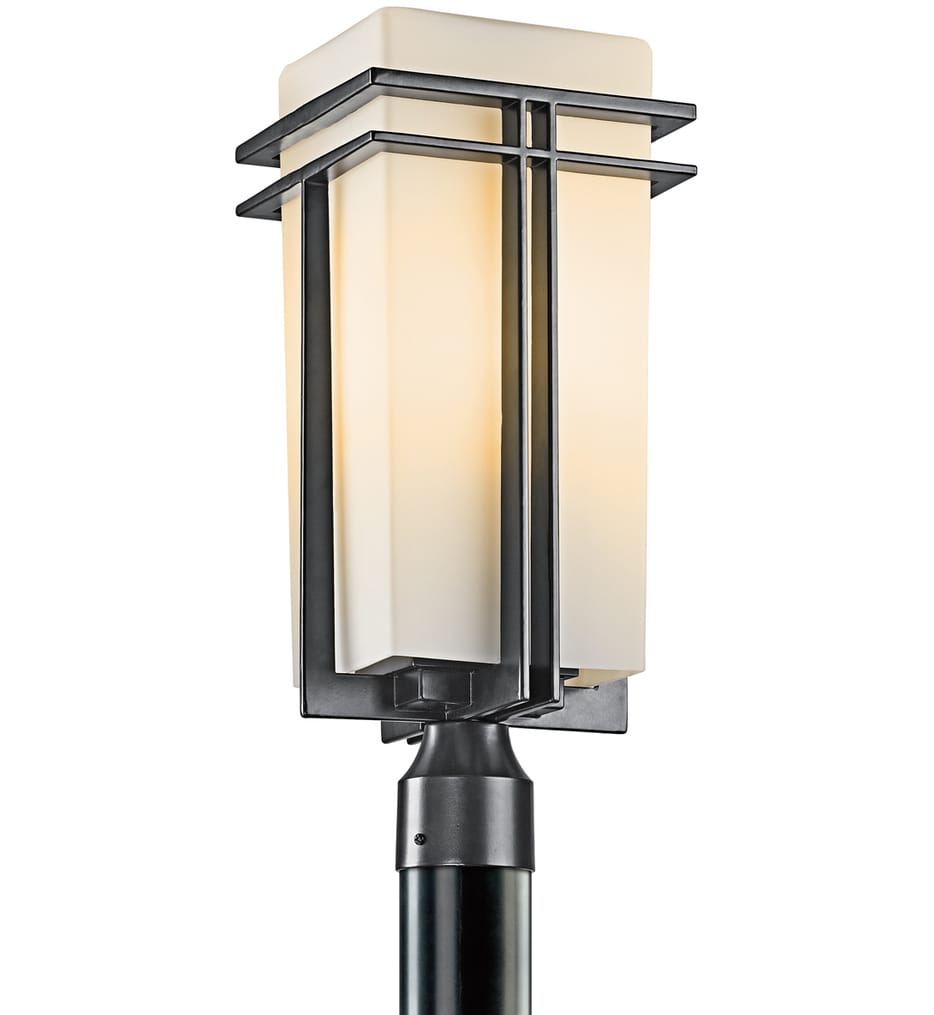 Kichler - 49207BK - Tremillo 20" 1 Light Incandescent Outdoor Post Lantern