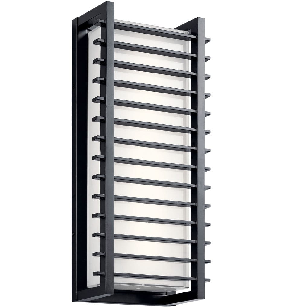 Kichler - 49786BKLED - Rockbridge 20.75" Outdoor Wall Sconce