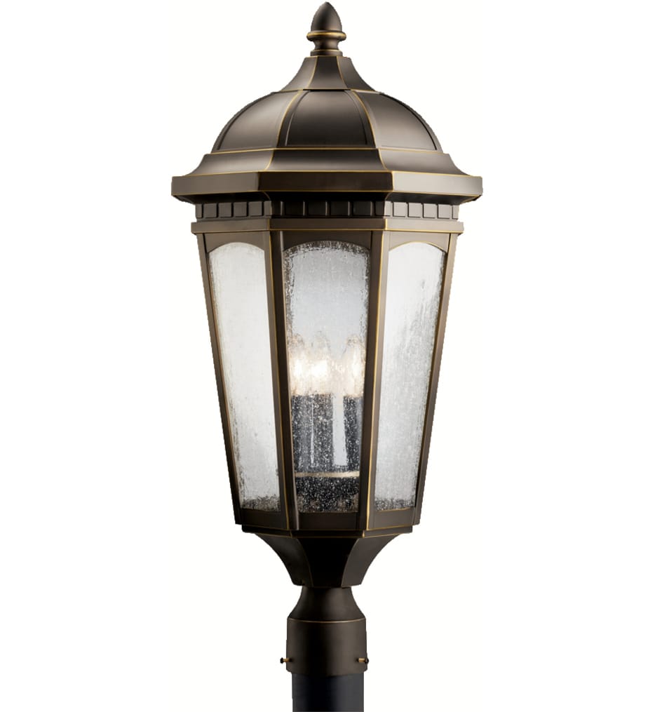 Kichler - Courtyard 27" 3 Light Outdoor Post Lantern