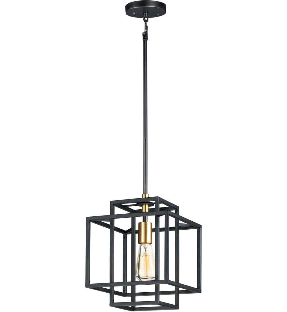 Maxim Lighting - 10246BKSBR - Liner 9.75" Pendant