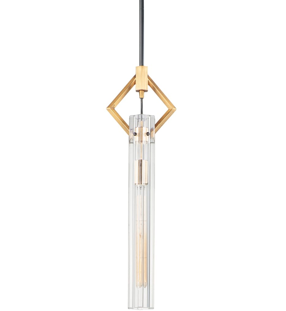 Maxim Lighting - 16111CLBKAB - Flambeau 7.25" Pendant