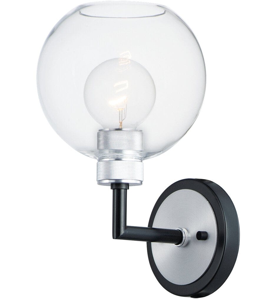 Maxim Lighting - 21611CLBKAL - Vessel 12" Bath Vanity Light