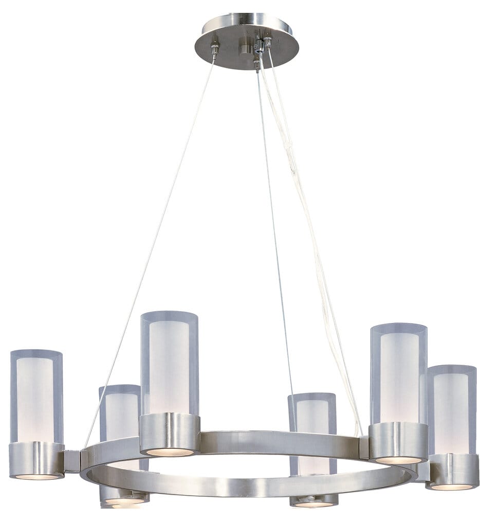 Maxim Lighting - 23077CLFTPC/BUL - Silo 27" Chandelier