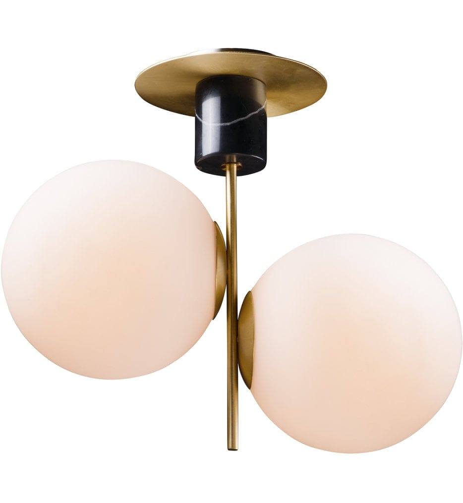 Maxim Lighting - 26032SWSBRBK - Vesper 9.75" Semi-Flush