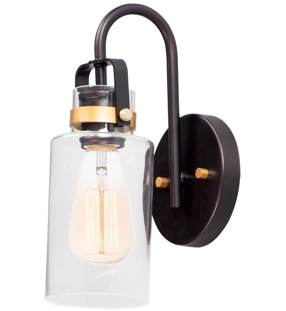 Maxim Lighting - 30170CLBZGLD - Magnolia 12" Wall Sconce