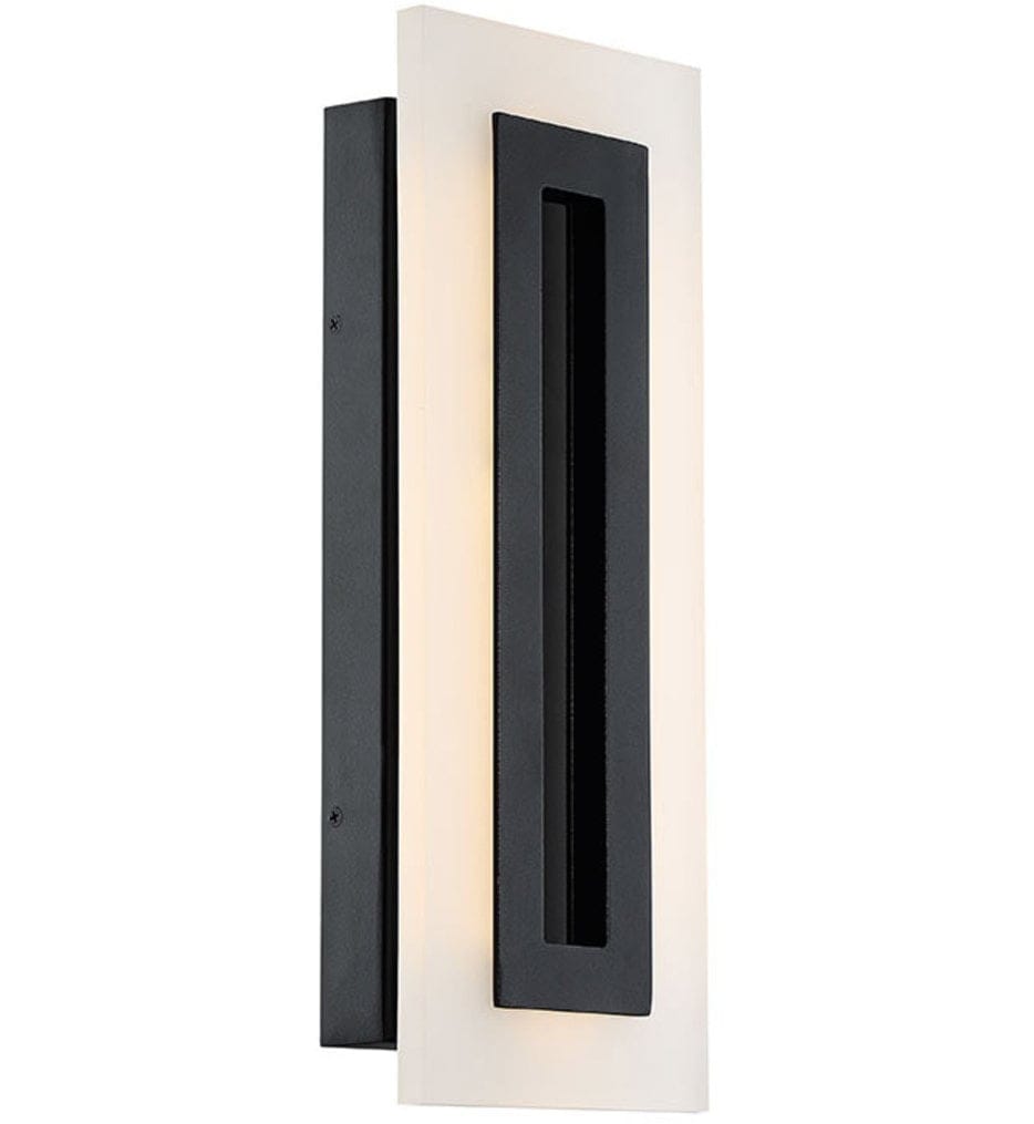 Modern Forms - WS-W46817-BK - Shadow 17" Outdoor Wall Sconce