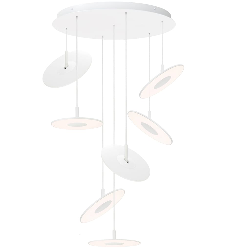 Pablo Designs - CIRC CHAN 12/7 WHT - Circa 31.5" Chandelier