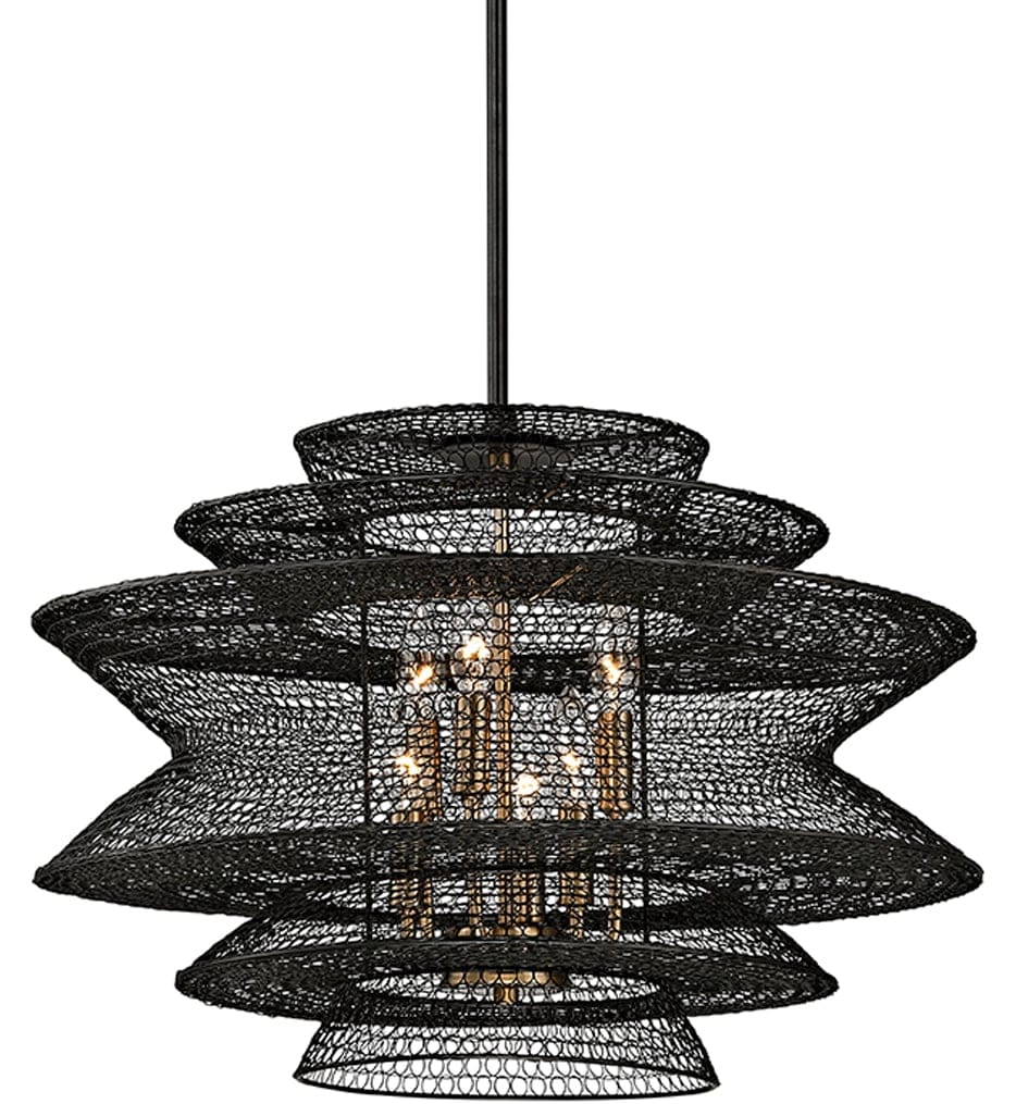 Troy Lighting - F6016-SBK - Kokoro 23" Pendant