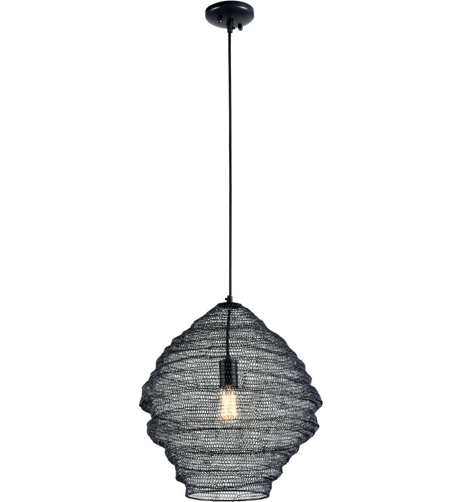 Troy Lighting - F6772-SBK - Wabi Sabi 18" Pendant
